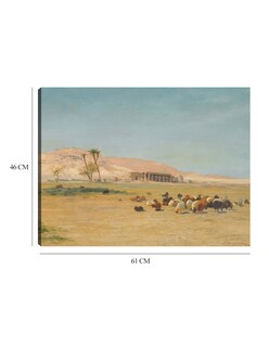 Foto 6 | Cuadro Decorativo - Paisaje Egipcio- Joseph Farquharson - Religión - 46x61 - Impresión En Lienzo - Fine Art Tj