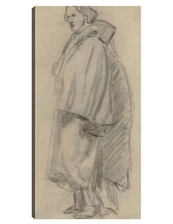 Foto 1 | Cuadro Decorativo - Hombre Con Capa (verso) (1852-1858)- Edouard Manet - Fotografía - 34x64 - Impresión En Lien
