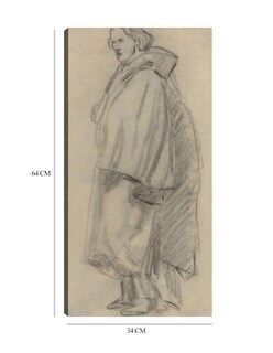 Foto 6 | Cuadro Decorativo - Hombre Con Capa (verso) (1852-1858)- Edouard Manet - Fotografía - 34x64 - Impresión En Lien