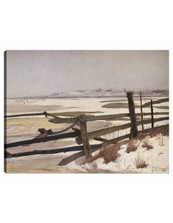 Foto 1 | Cuadro Decorativo - Deshielo (1901)- Laurits Andersen Ring - Religión - 28x36 - Impresión En Lienzo - Fine Art Tj