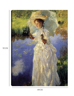 Foto 6 | Cuadro Decorativo - Paseo Matutino (1888)- John Singer Sargent - Fotografía - 69x92 - Impresión En Lienzo - Fine Art Tj