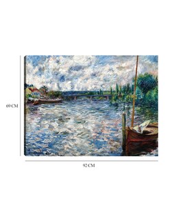 Foto 6 | Cuadro Decorativo - El Sena En Chatou (1874)- Pierre-auguste Renoir - Paisaje - 69x92 - Impresión En Lienzo - Fine Art
