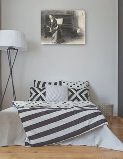 Foto 3 | Cuadro Decorativo - Dama Al Piano- John Singer Sargent - Fotografía - 28x36 - Impresión En Lienzo - Fine Art Tj