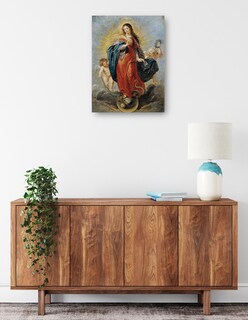 Foto 2 | Cuadro Decorativo - Inmaculada Concepción (1628-1629)- Peter Paul Rubens - Religión - 46x61 - Impresión En Lie