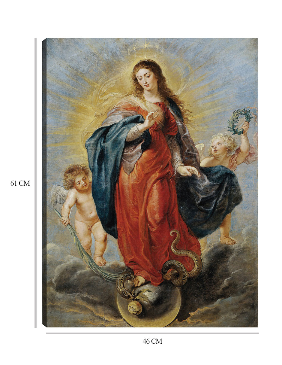 Foto 7 pulgar | Cuadro Decorativo - Inmaculada Concepción (1628-1629)- Peter Paul Rubens - Religión - 46x61 - Impresión En Lie