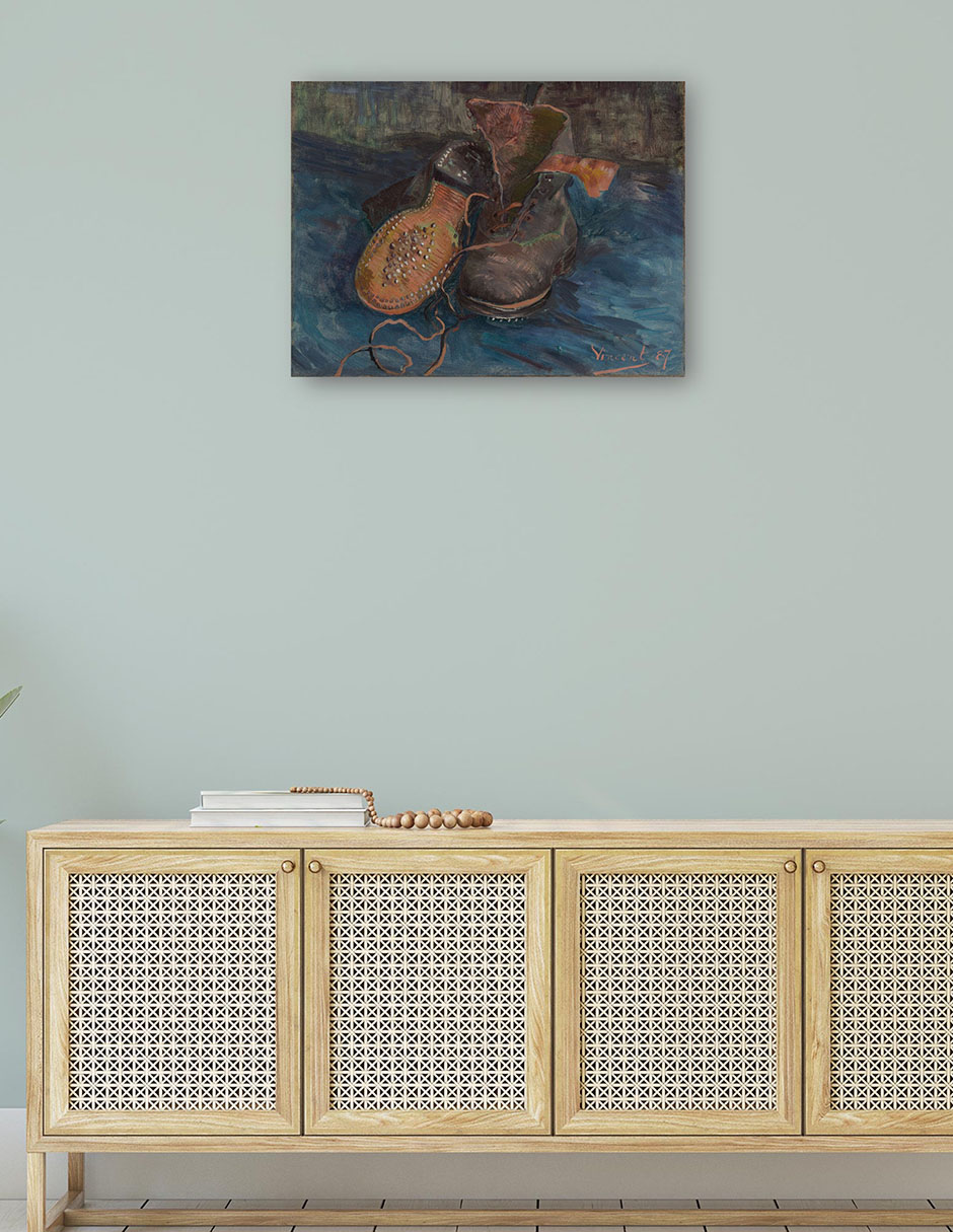 Foto 4 | Cuadro Decorativo - Un Par De Botas (1887)- Vincent Van Gogh - Religión - 46x61 - Impresión En Lienzo - Fine Art Tj