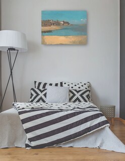 Foto 3 | Cuadro Decorativo - Pueblo Junto Al Mar En Bretaña- Odilon Redon - Religión - 28x36 - Impresión En Lienzo - Fine Art T
