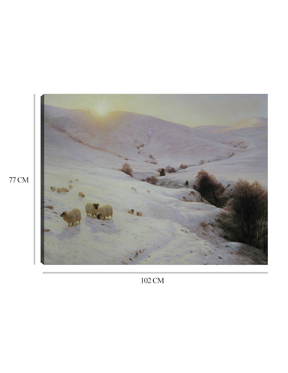 Foto 7 pulgar | Cuadro Decorativo - Colinas Del Sur- Joseph Farquharson - Religión - 77x102 - Impresión En Lienzo - Fine Art Tj