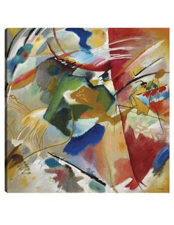 Foto 1 | Cuadro Decorativo - Pintura Con Centro Verde (1913)- Wassily Kandinsky - Abstracto - 89x89 - Impresión En Lienzo