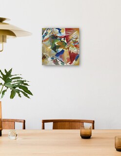 Foto 4 | Cuadro Decorativo - Pintura Con Centro Verde (1913)- Wassily Kandinsky - Abstracto - 89x89 - Impresión En Lienzo