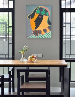 Foto 4 | Cuadro Decorativo - La Cabeza De Pierot (1932)- Mikuláš Galanda - Abstracto - 46x61 - Impresión En Lienzo - Fine Art T