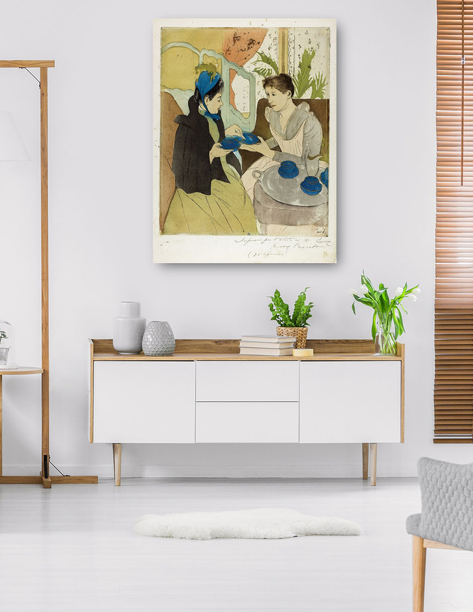 Foto 6 pulgar | Cuadro Decorativo - Fiesta Del Té De La Tarde (1890-1891)- Mary Cassatt - Fotografía - 46x61 - Impresión En L