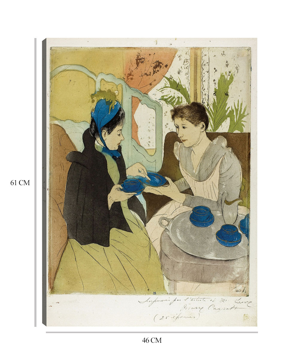 Foto 7 pulgar | Cuadro Decorativo - Fiesta Del Té De La Tarde (1890-1891)- Mary Cassatt - Fotografía - 46x61 - Impresión En L