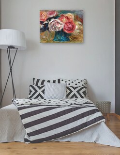 Foto 3 | Cuadro Decorativo - Ramo De Rosas En Un Jarrón- Pierre-auguste Renoir - Religión - 69x92 - Impresión En Lienzo
