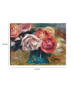 Foto 6 | Cuadro Decorativo - Ramo De Rosas En Un Jarrón- Pierre-auguste Renoir - Religión - 69x92 - Impresión En Lienzo