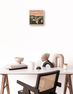 Foto 2 | Cuadro Decorativo - Angustia (1896)- Edvard Munch - Fotografía - 72x72 - Impresión En Lienzo - Fine Art Tj