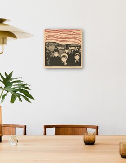 Foto 4 | Cuadro Decorativo - Angustia (1896)- Edvard Munch - Fotografía - 72x72 - Impresión En Lienzo - Fine Art Tj