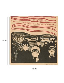 Foto 6 | Cuadro Decorativo - Angustia (1896)- Edvard Munch - Fotografía - 72x72 - Impresión En Lienzo - Fine Art Tj