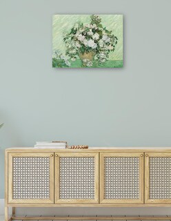 Foto 4 | Cuadro Decorativo - Rosas (1890) Van Gogh- Vincent Van Gogh - Floral - 107x143 - Impresión En Lienzo - Fine Art Tj
