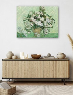 Foto 5 | Cuadro Decorativo - Rosas (1890) Van Gogh- Vincent Van Gogh - Floral - 107x143 - Impresión En Lienzo - Fine Art Tj