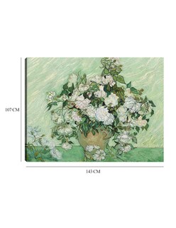 Foto 6 | Cuadro Decorativo - Rosas (1890) Van Gogh- Vincent Van Gogh - Floral - 107x143 - Impresión En Lienzo - Fine Art Tj