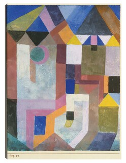 Foto 1 | Cuadro Decorativo - Arquitectura Colorida (1917)- Paul Klee - Abstracto - 77x102 - Impresión En Lienzo - Fine Art Tj