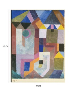 Foto 6 | Cuadro Decorativo - Arquitectura Colorida (1917)- Paul Klee - Abstracto - 77x102 - Impresión En Lienzo - Fine Art Tj