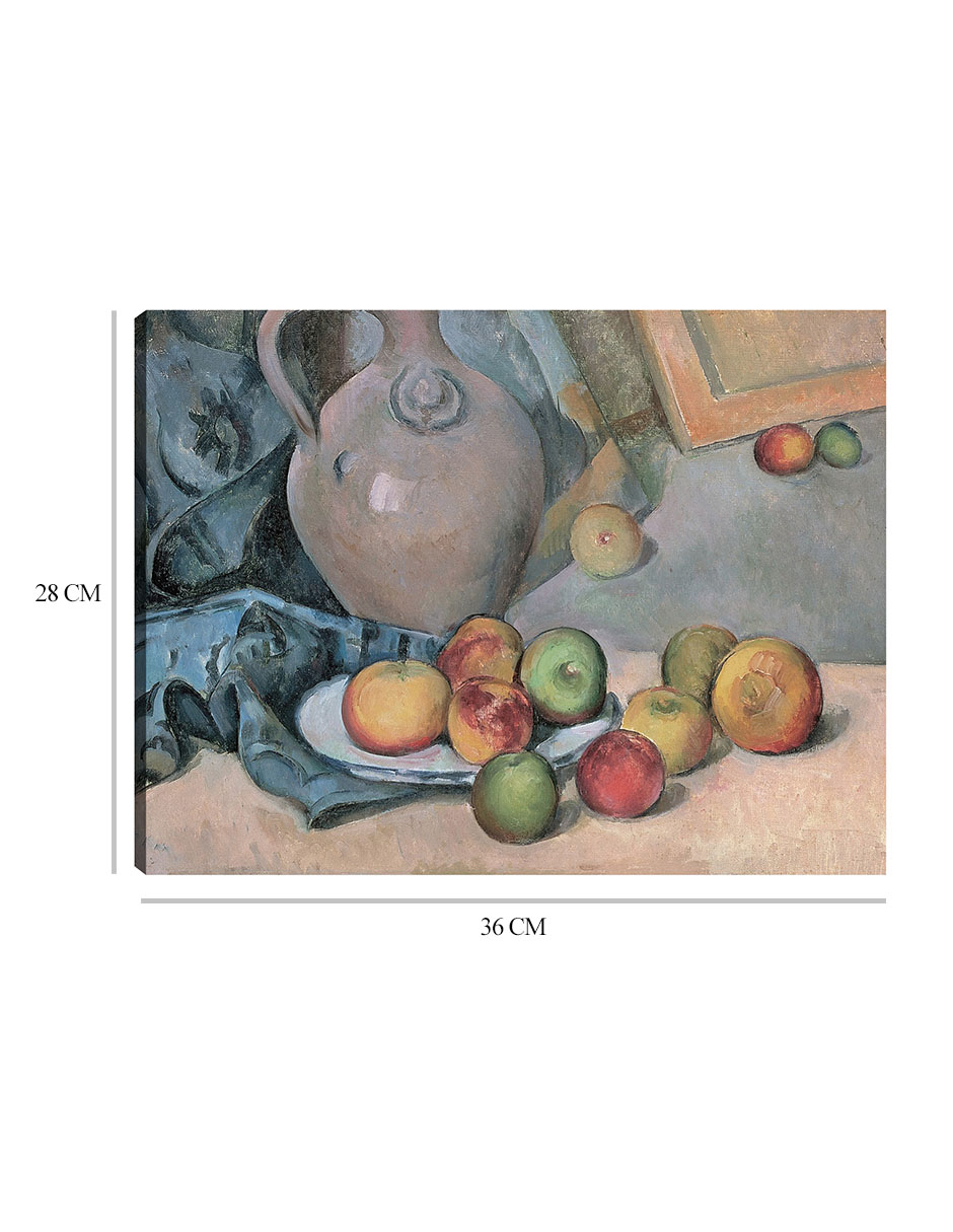 Foto 7 pulgar | Cuadro Decorativo - Jarra De Gres (1893-1894)- Paul Cézanne - Religión - 28x36 - Impresión En Lienzo - Fine Art Tj