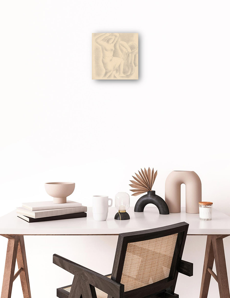 Foto 2 | Cuadro Decorativo - La Mañana (1929)- Mikuláš Galanda - Fotografía - 31x31 - Impresión En Lienzo - Fine Art Tj