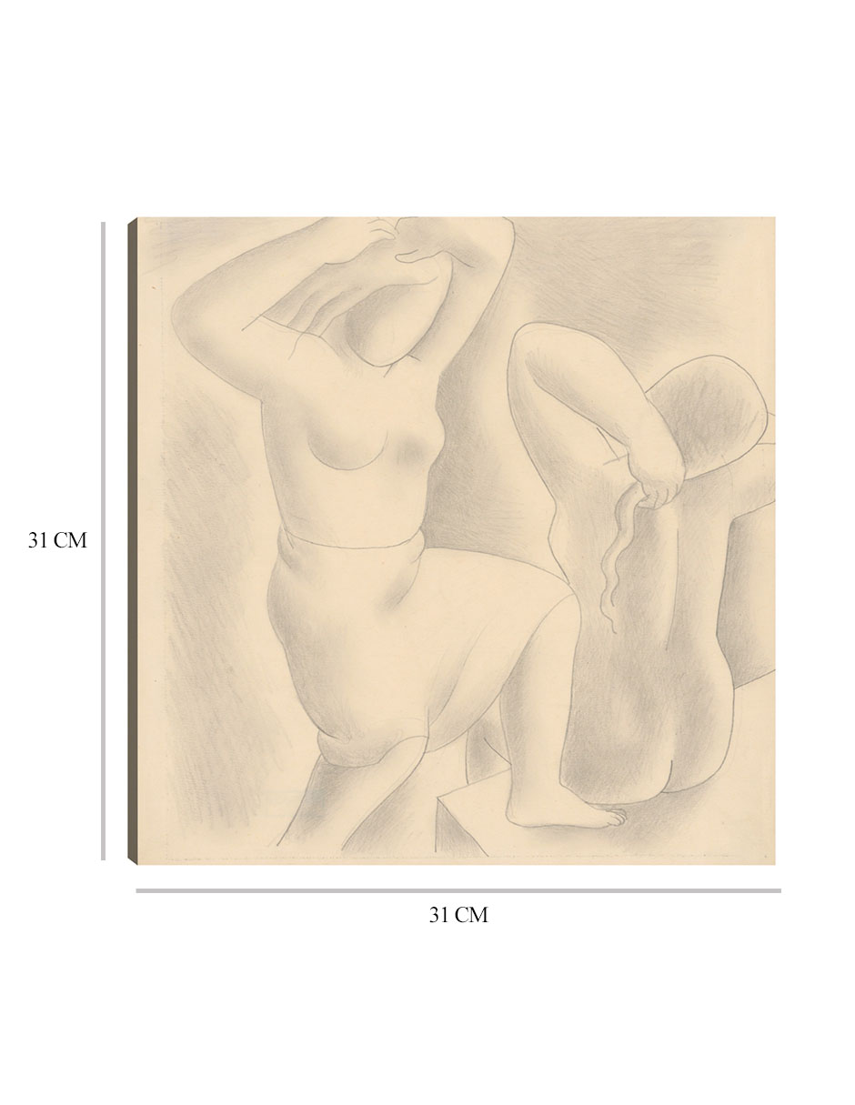 Foto 7 pulgar | Cuadro Decorativo - La Mañana (1929)- Mikuláš Galanda - Fotografía - 31x31 - Impresión En Lienzo - Fine Art Tj