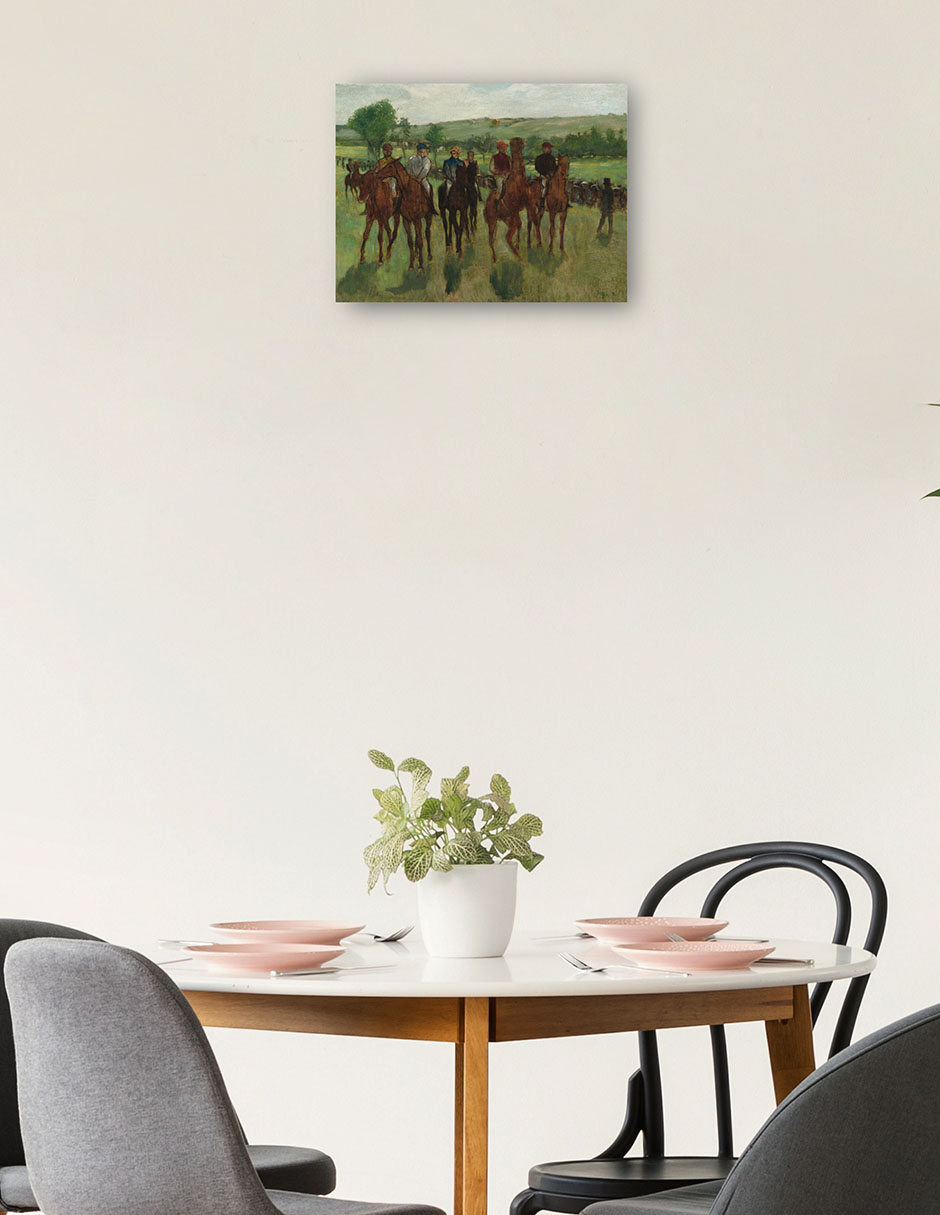 Foto 2 | Cuadro Decorativo - Los Jinetes (c.1885)- Edgar Degas - Fotografía - 77x102 - Impresión En Lienzo - Fine Art Tj
