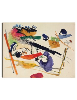 Foto 1 | Cuadro Decorativo - Sin Título (1913)- Wassily Kandinsky - Abstracto - 28x36 - Impresión En Lienzo - Fine Art Tj