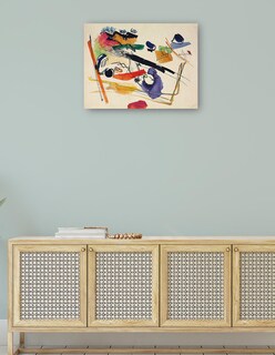 Foto 4 | Cuadro Decorativo - Sin Título (1913)- Wassily Kandinsky - Abstracto - 28x36 - Impresión En Lienzo - Fine Art Tj