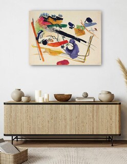 Foto 5 | Cuadro Decorativo - Sin Título (1913)- Wassily Kandinsky - Abstracto - 28x36 - Impresión En Lienzo - Fine Art Tj