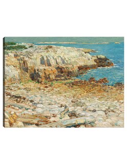 Foto 1 | Cuadro Decorativo - Un Promontorio Del Noreste, 1901- Childe Hassam - Costa - 46x61 - Impresión En Lienzo - Fine Art Tj