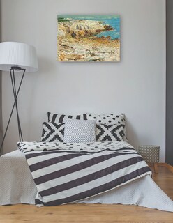 Foto 3 | Cuadro Decorativo - Un Promontorio Del Noreste, 1901- Childe Hassam - Costa - 46x61 - Impresión En Lienzo - Fine Art Tj