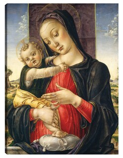 Foto 1 | Cuadro Decorativo - Virgen Y El Niño, C. 1475- Bartolomeo Vivarini - Religión - 107x143 - Impresión En Lienzo - Fi