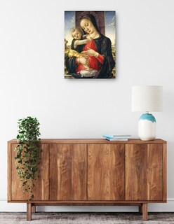 Foto 2 | Cuadro Decorativo - Virgen Y El Niño, C. 1475- Bartolomeo Vivarini - Religión - 107x143 - Impresión En Lienzo - Fi