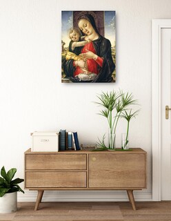 Foto 3 | Cuadro Decorativo - Virgen Y El Niño, C. 1475- Bartolomeo Vivarini - Religión - 107x143 - Impresión En Lienzo - Fi