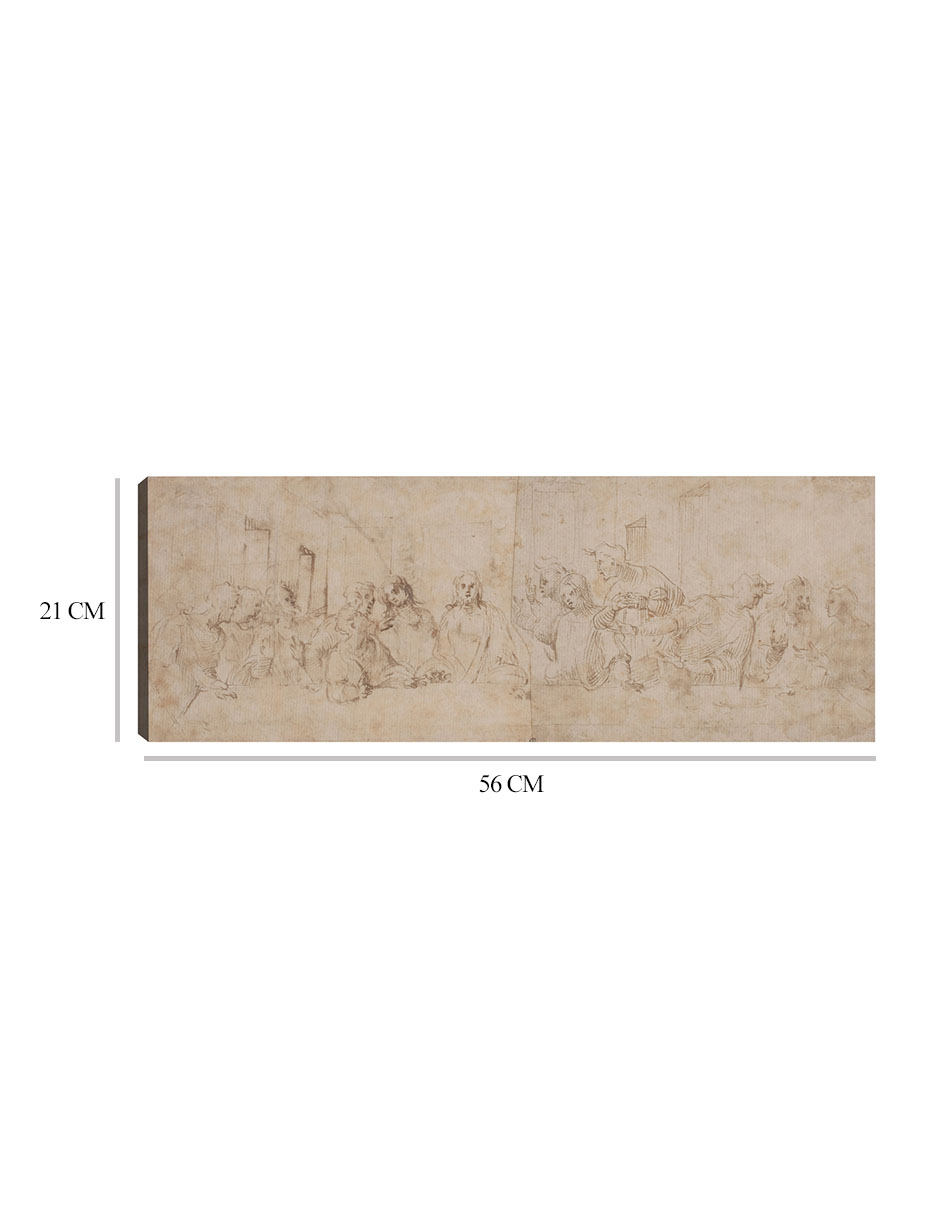 Foto 5 | Cuadro Decorativo - La Última Cena, C. 1515- Leonardo Da Vinci - Religión - 21x56 - Impresión En Lienzo - Fine Art Tj
