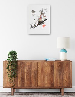 Foto 2 | Cuadro Decorativo - Fröhlicher Aufstieg (1923)- Wassily Kandinsky - Abstracto - 107x143 - Impresión En Lienzo - Fin