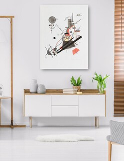 Foto 5 | Cuadro Decorativo - Fröhlicher Aufstieg (1923)- Wassily Kandinsky - Abstracto - 107x143 - Impresión En Lienzo - Fin