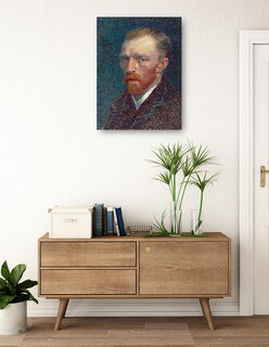 Foto 3 | Cuadro Decorativo - Autorretrato (1887)- Vincent Van Gogh - Fotografía - 69x92 - Impresión En Lienzo - Fine Art Tj