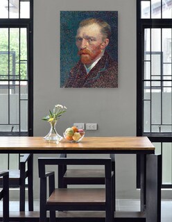 Foto 4 | Cuadro Decorativo - Autorretrato (1887)- Vincent Van Gogh - Fotografía - 69x92 - Impresión En Lienzo - Fine Art Tj