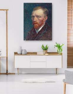 Foto 5 | Cuadro Decorativo - Autorretrato (1887)- Vincent Van Gogh - Fotografía - 69x92 - Impresión En Lienzo - Fine Art Tj