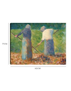 Foto 6 | Cuadro Decorativo - Henificadores En Montfermeil- Georges Seurat - Religión - 77x102 - Impresión En Lienzo - Fine Art