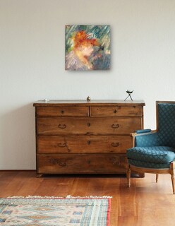Foto 3 | Cuadro Decorativo - Juana Samary- Pierre-auguste Renoir - Abstracto - 72x72 - Impresión En Lienzo - Fine Art Tj
