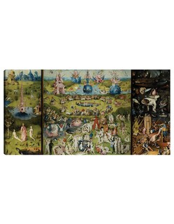 Foto 1 | Cuadro Decorativo - El Jardín De Las Delicias 1504 I- Hieronymus Bosch - Fotografía - 54x102 - Impresión En L