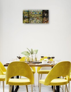 Foto 3 | Cuadro Decorativo - El Jardín De Las Delicias 1504 I- Hieronymus Bosch - Fotografía - 54x102 - Impresión En L