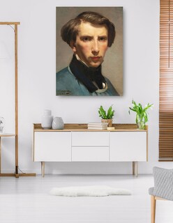 Foto 5 | Cuadro Decorativo - Auto Retrato William Bouguereau- William Bouguereau - Fotografía - 46x61 - Impresión En Li